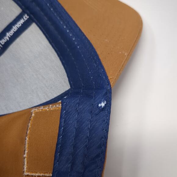 USA Flag Strapback Baseball Cap Brown One Size Adjustable Patriotic Idaho Ford - Picture 9 of 9